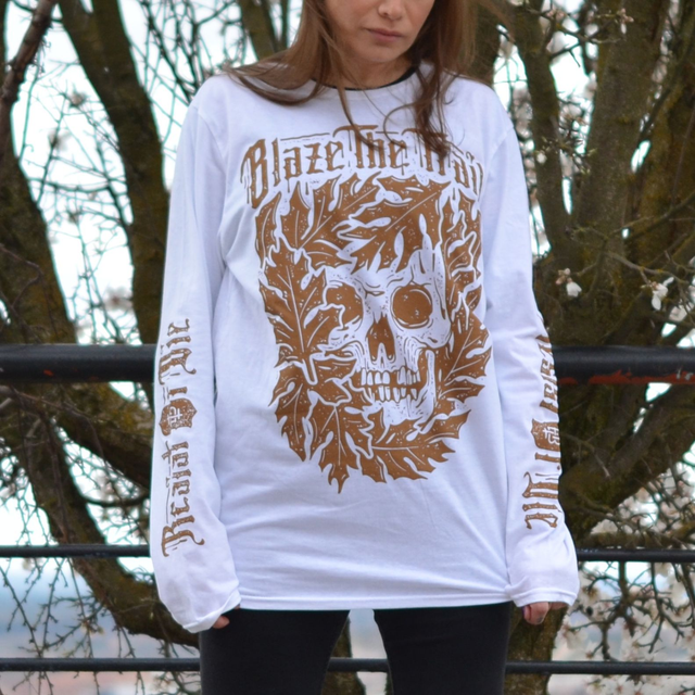 WHITE/OCHER LONGSLEEVE