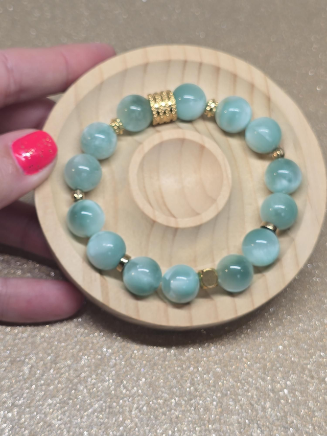 Bracelet Garniérite XL en 1,2 cm