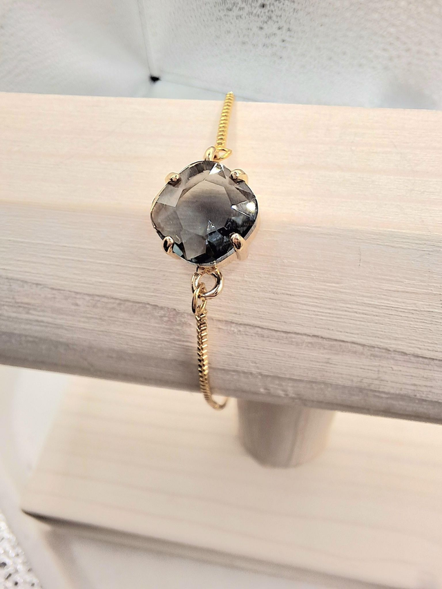 Smokey Quartz coloured crystal bracelet