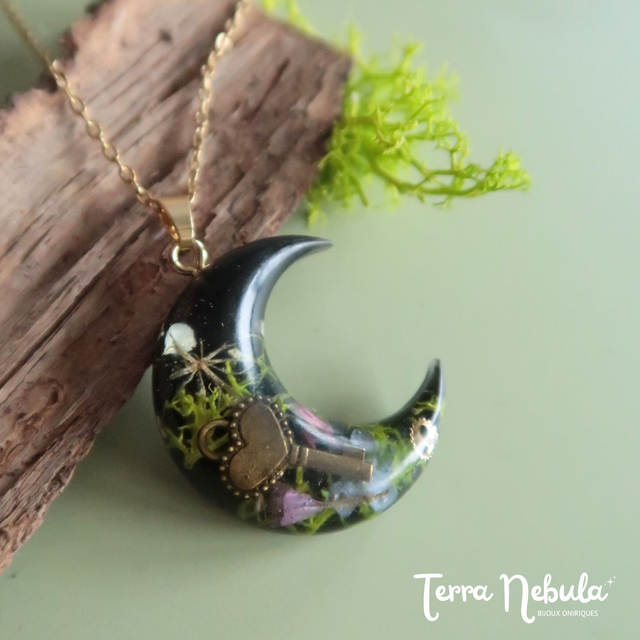 Collier Lune Fleurie Valentine | CO011