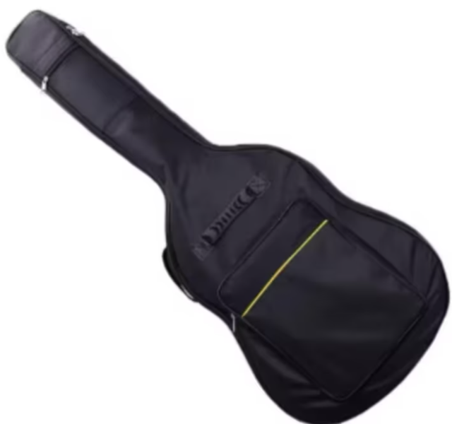 Gitaartas voor 41 inch akoestische gitaar nylon - Zwart