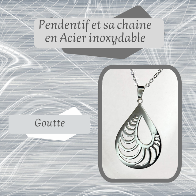 Pendentif L - Goutte