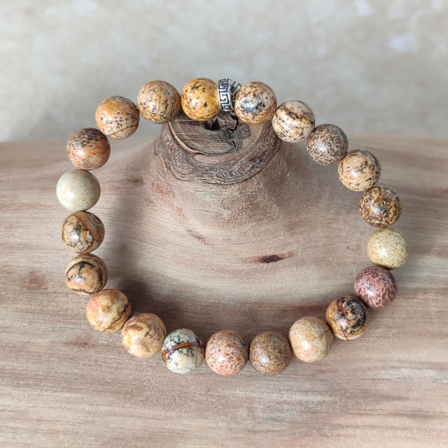 Bracelet jaspe paysage