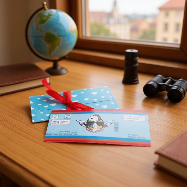 10 Convites Passagem de Avião