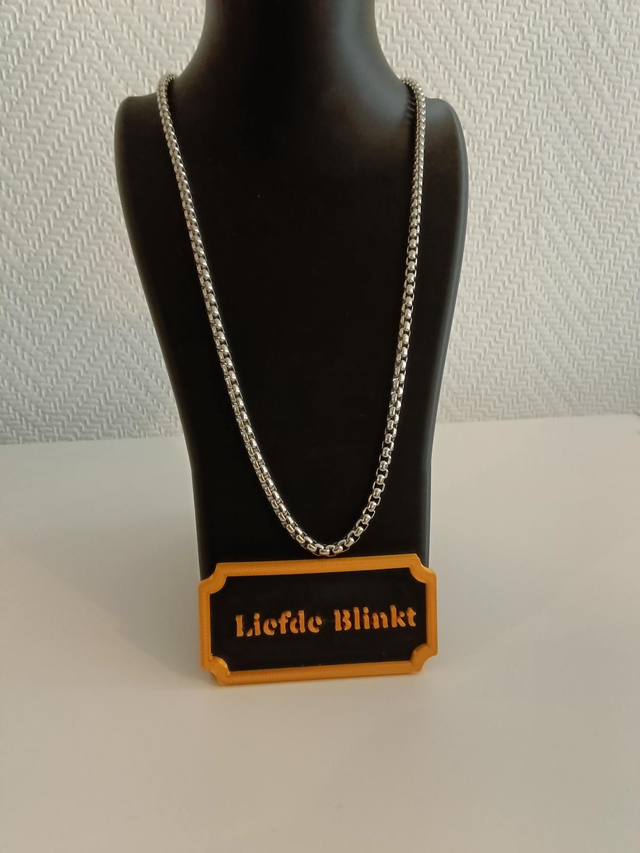 Ronde schakel zilverkleurig