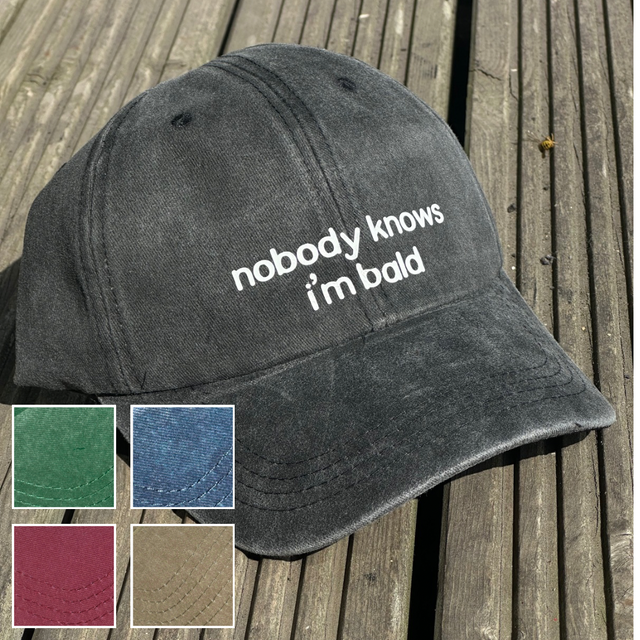 nobody knows i’m bald - Cap 