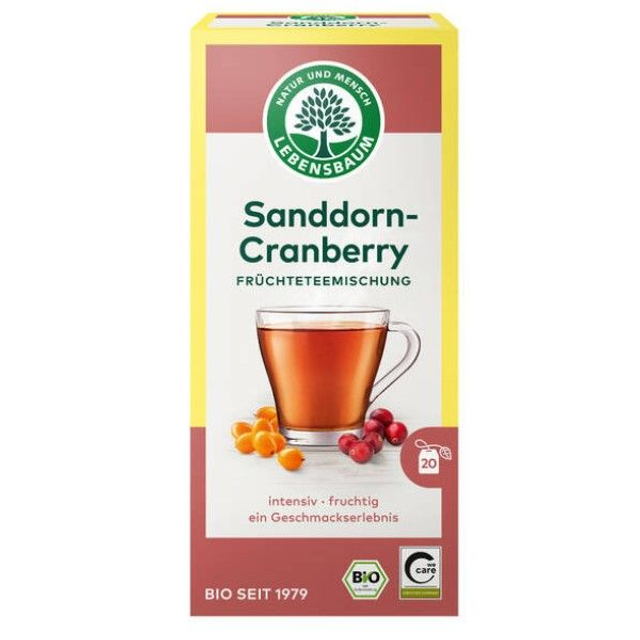 Lebensbaum Sanddorn-Cranberry Früchtetee 20 Beutel