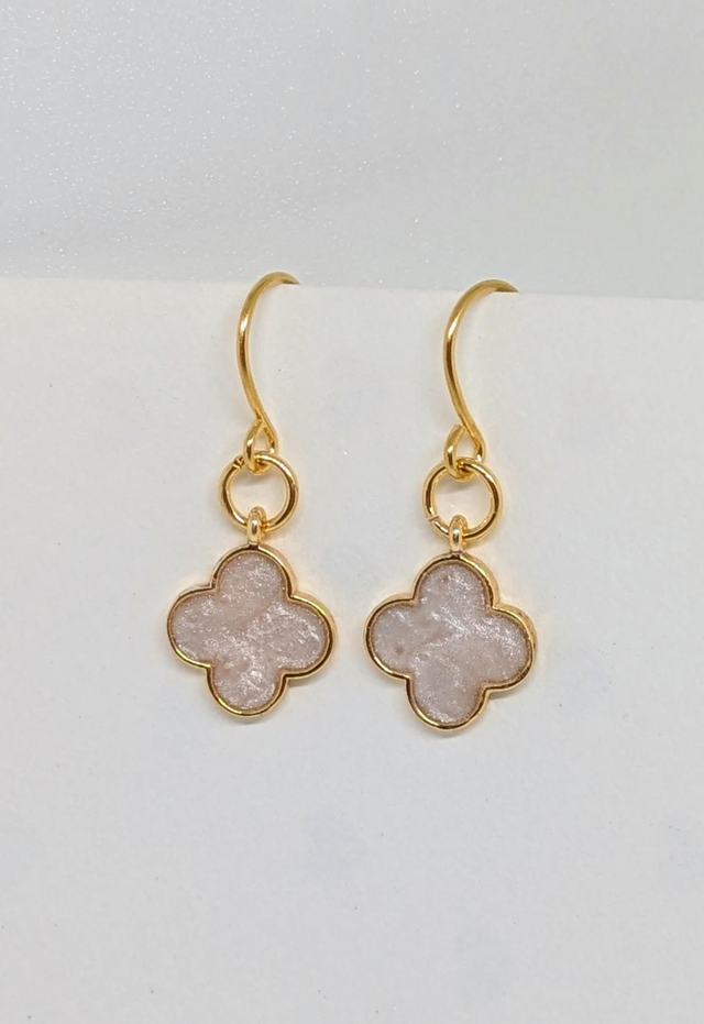24k Gold Plated Clover Earrings 
