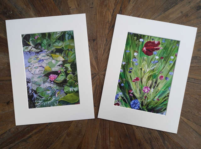 Mounted A4 & A3 prints