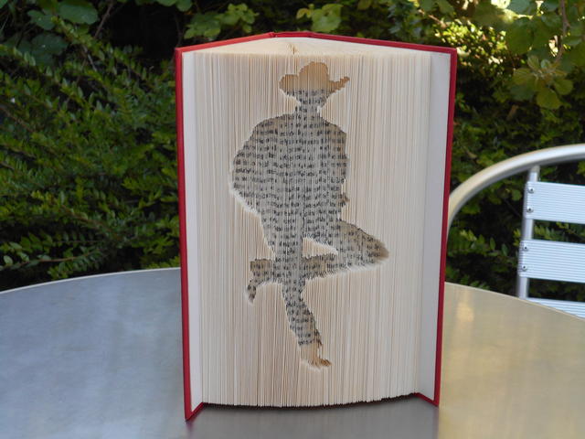 Cow Boy, sculpture sur livre