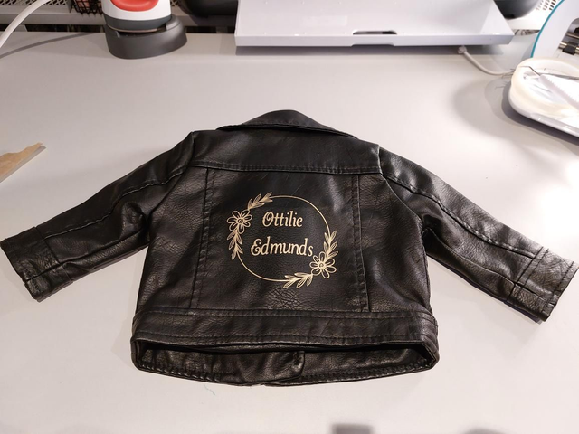 Baby Faux Leather Jackets personalised
