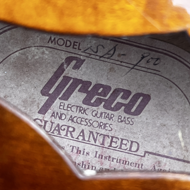 1978 Greco SA-900 (Gibson ES-335 MADE IN JAPAN LAWSUIT-era) with FLAME MAPLE ... this is a '59 "Burst" Killer ... with HARD Case