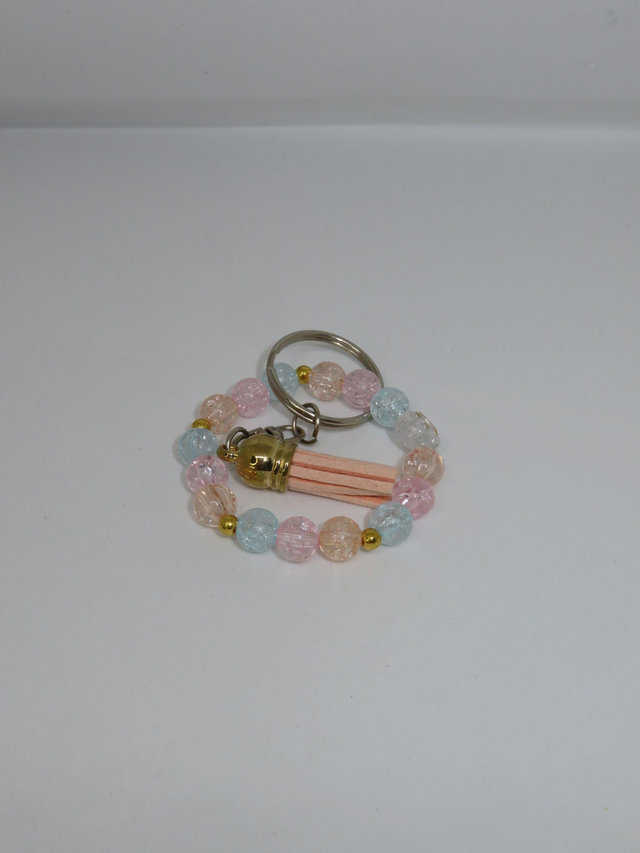 Porte clés bracelet smiley