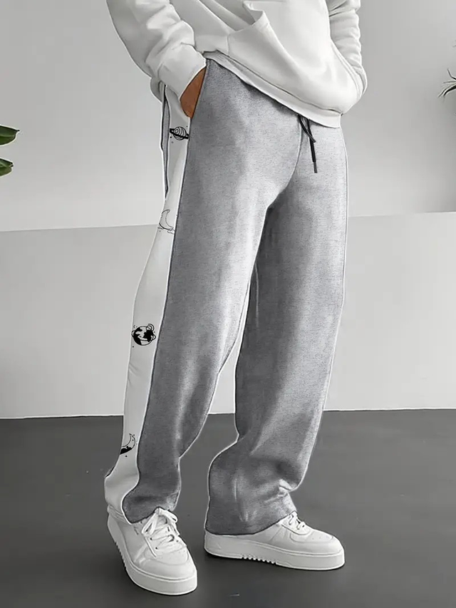 Men's Casual Jogger Pants with Adjustable Drawstring Waist &amp; Cuffed Ankles
