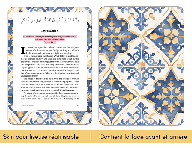 Skin pour liseuse - Carreaux du sud