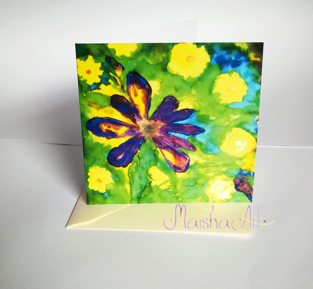 Voščilnica, Perunika & Marjetice