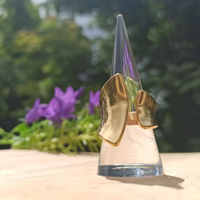 MANCHETTE lisse dorée