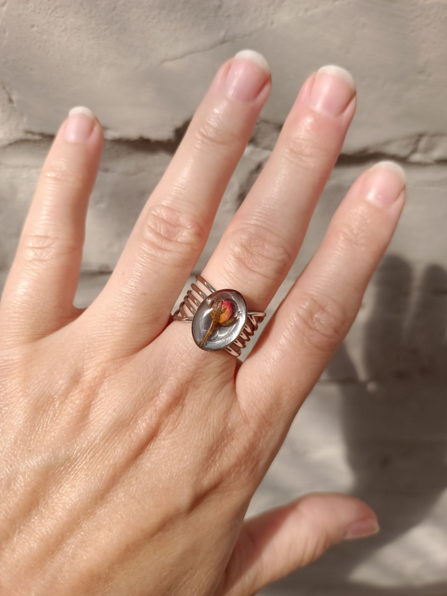 Bague Rose Orange