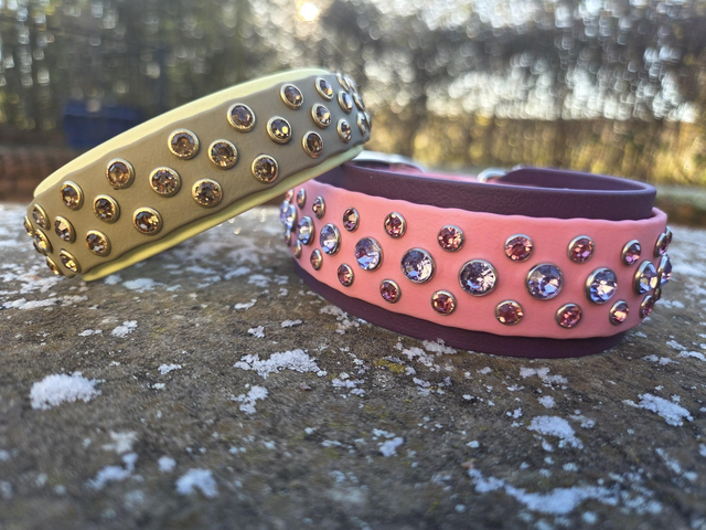 3 row 2 layer crystal collars