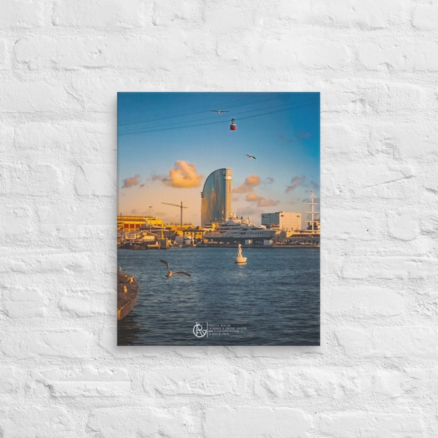Canvas Barcellona sunset