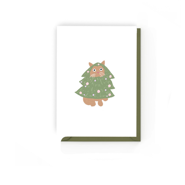 Festive Mabel - Illustrated Christmas Card  