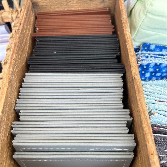 Sous verre cuir 3 pour 5€ 