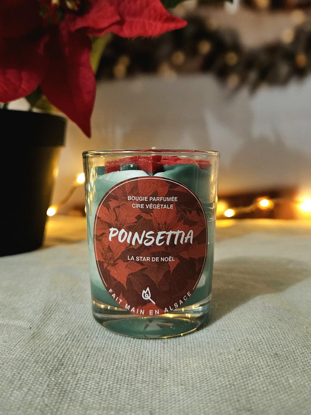 Bougie Poinsettia