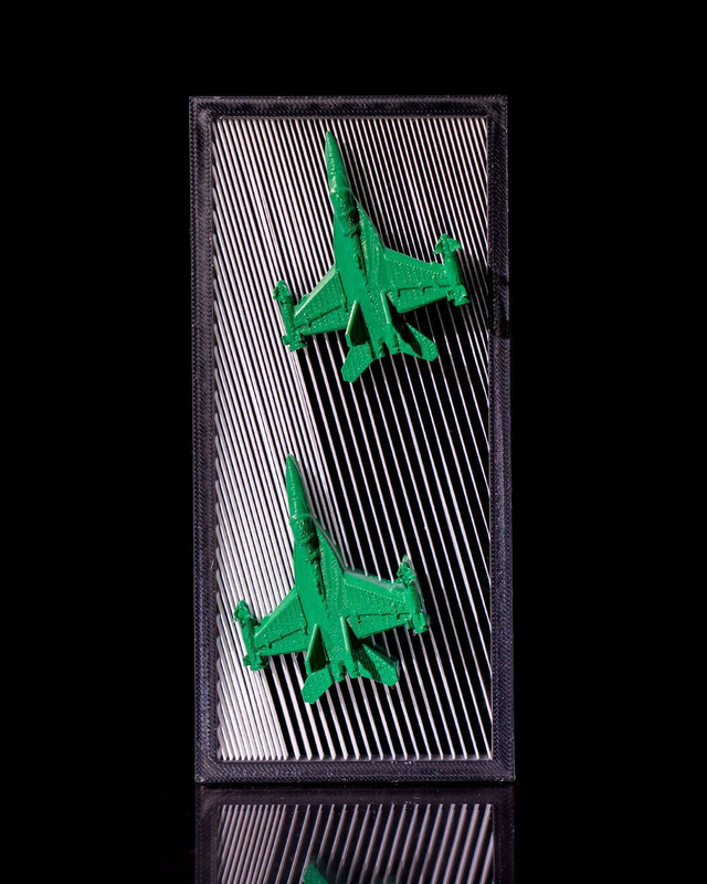 Avions de chasse en suspension