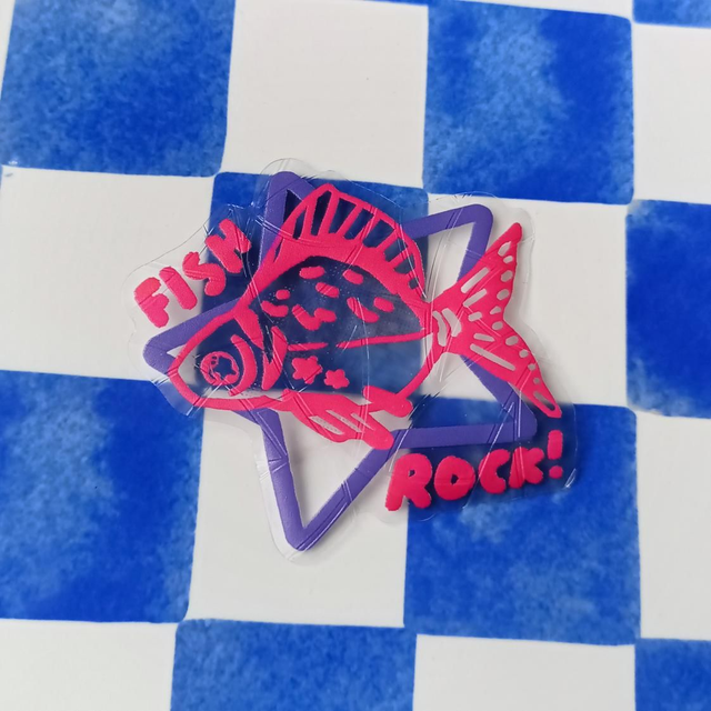 fish rock! - suncatcher
