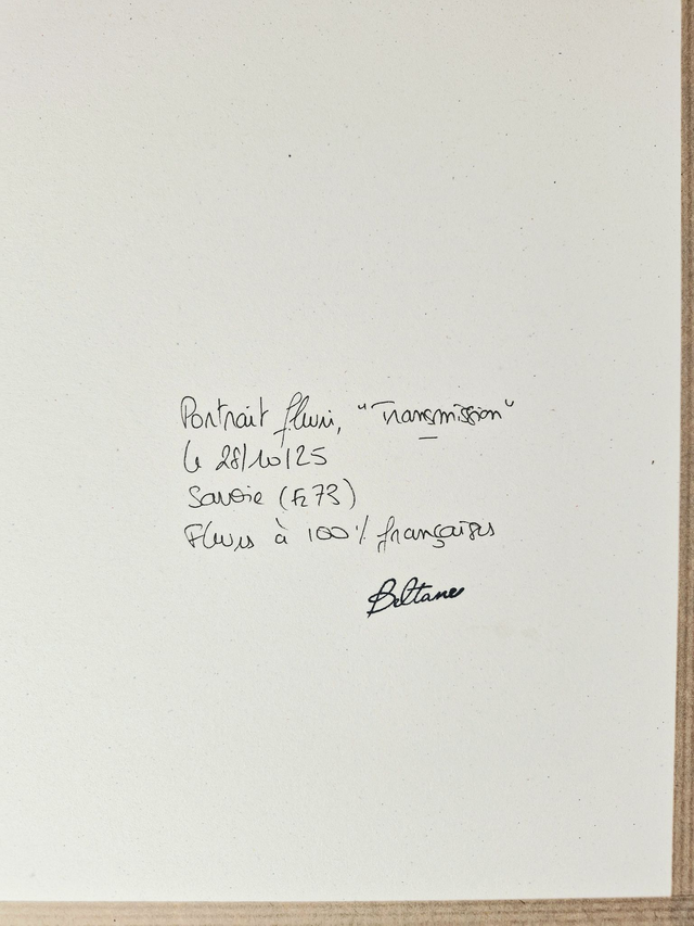 Illustration à fleurir - grand modèle - Modèle "Transmission" PERSONNALISABLE