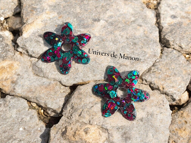 Pampilles Fleur  25 mm 