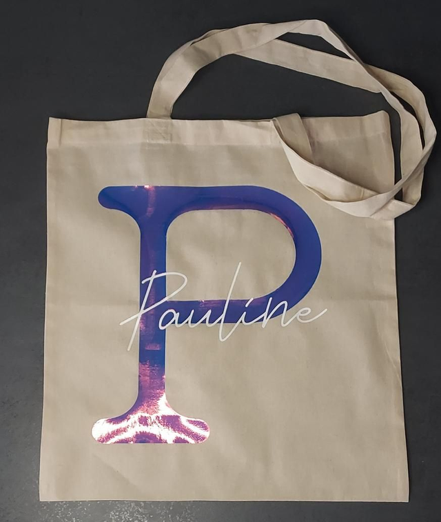 Tote-bag personnalisable lettre 