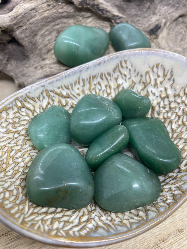 Pierre roulée Aventurine verte naturelle - Cristal de Chance et Vitalité