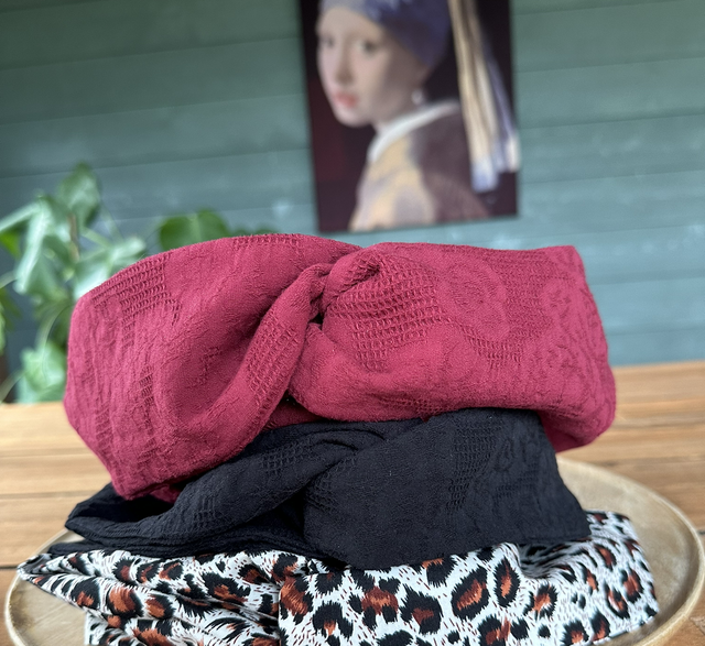 Haarband met ijzerdraad 