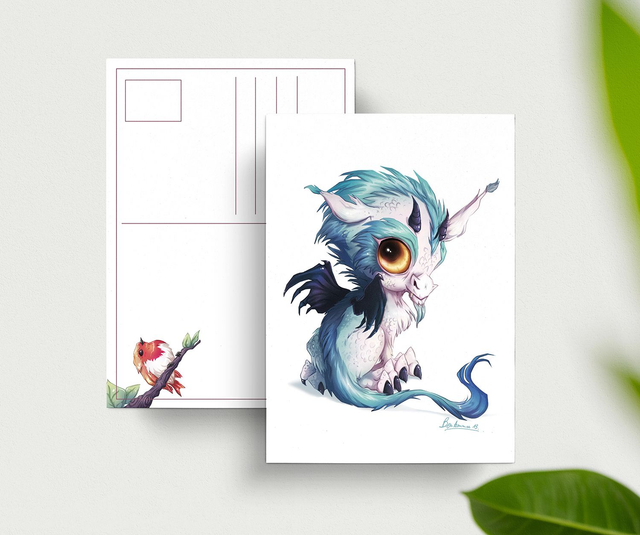 Carte postale Dragon des Neiges