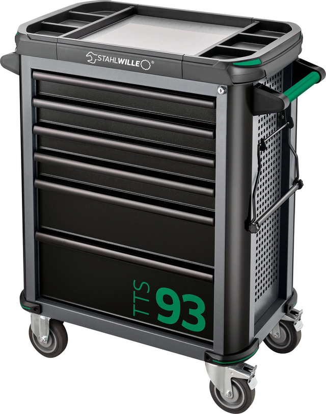 Werkzeug-Sortiment mit Werkstattwagen 130-teilig 93/130