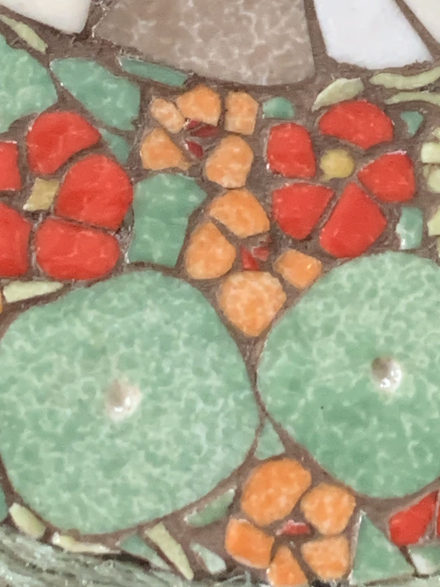 Mosaïque murale « villa capucine »