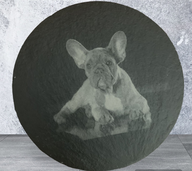 Slate Coaster Set of 2 French Bulldogs