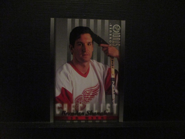 Brendan Shanahan - NFL 1997 Donruss Studio Ice Hockey Original Trading Card #105