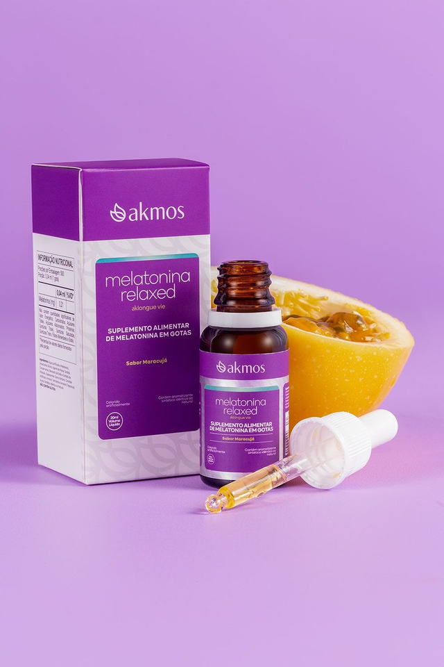 Akmos: RELAXED MELATONINA 30ml: Tranquilizar a mente e Otimizar o Sono