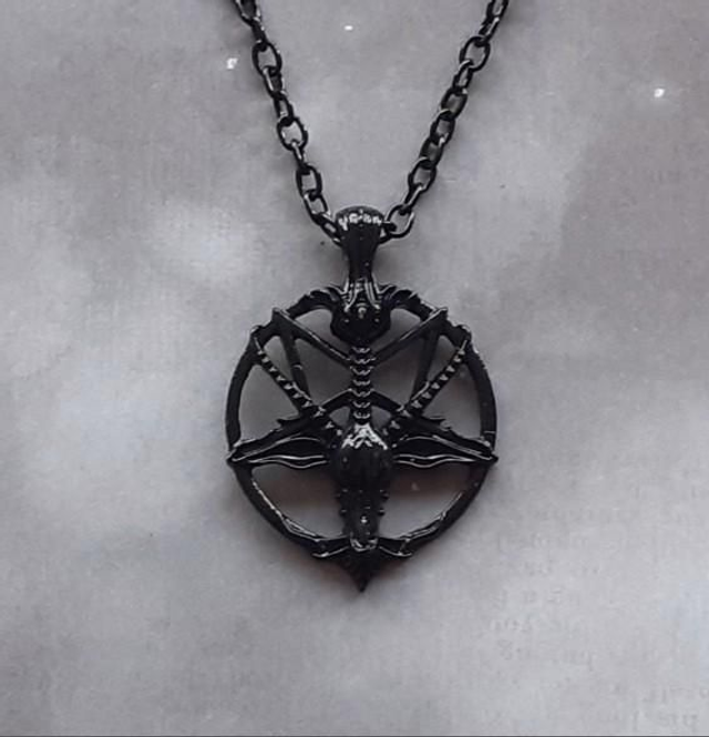 Black Baphomet Necklace 