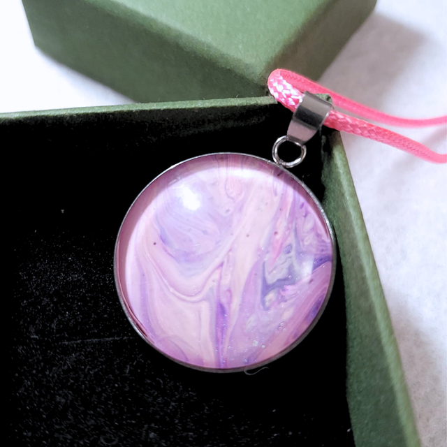 LAVENDER DREAM - Collier - Cordon rose 
