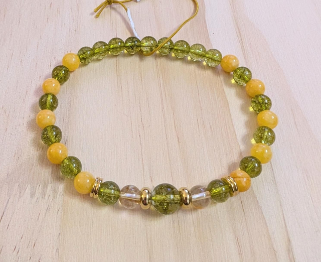 Olivine et jade cire d 'abeille 