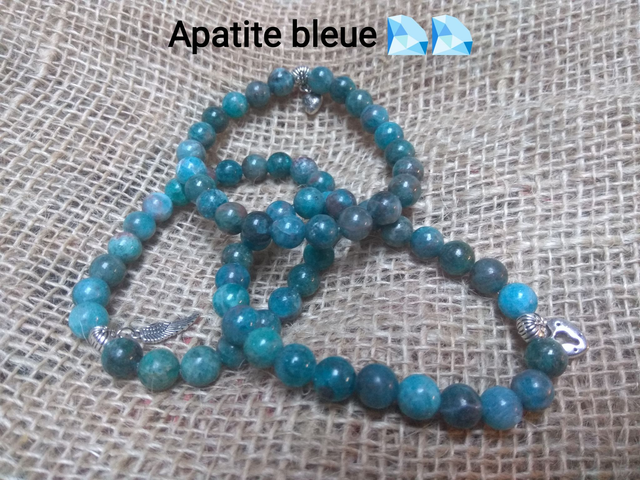 Bracelet Apatite Bleue naturelle