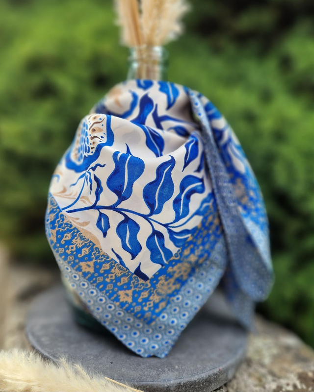 Foulard - Modèle feuilles