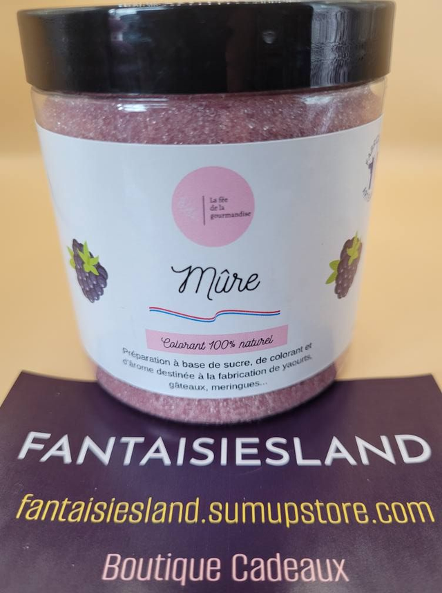 Sucre Aromatisé Mûre Pot de 250g    