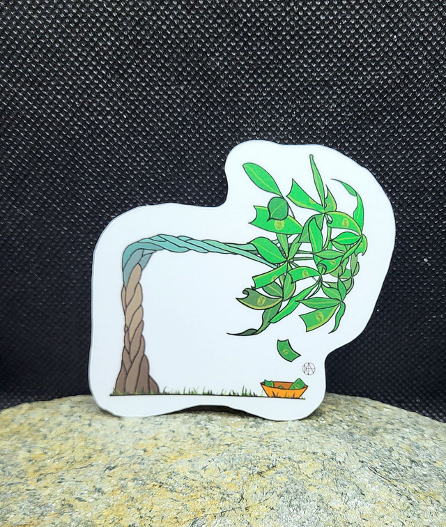 Sticker &quot;Arbre à argent&quot;