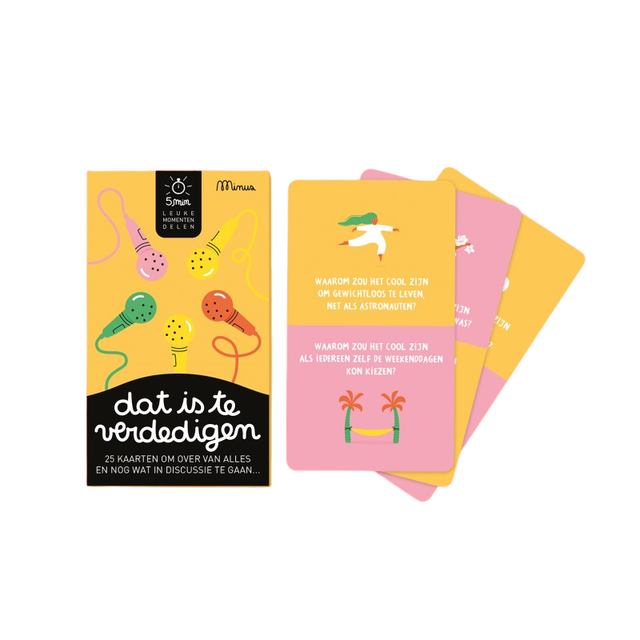 Kaartspel: Dit is te verdedigen