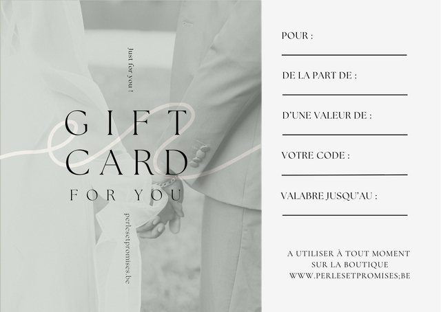Carte cadeau Perles&amp;Promises