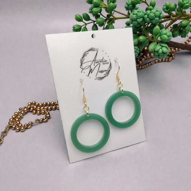 Boucles d'oreilles "Nénuphar"